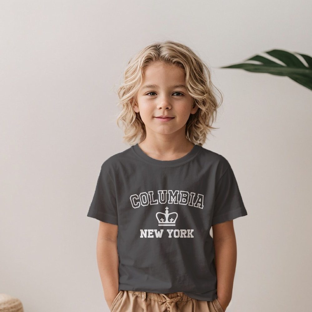 T-shirt Enfant Columbia avec un design de Columbia New York blanc