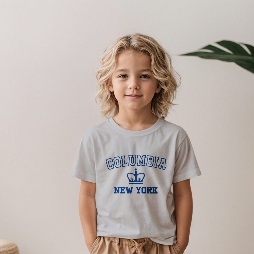 T-shirt Enfant Columbia avec un design de Columbia New York bleu navy