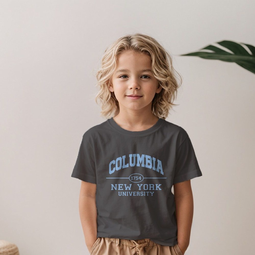 T-shirt Enfant Columbia avec un design de Columbia 1754 bleu ciel