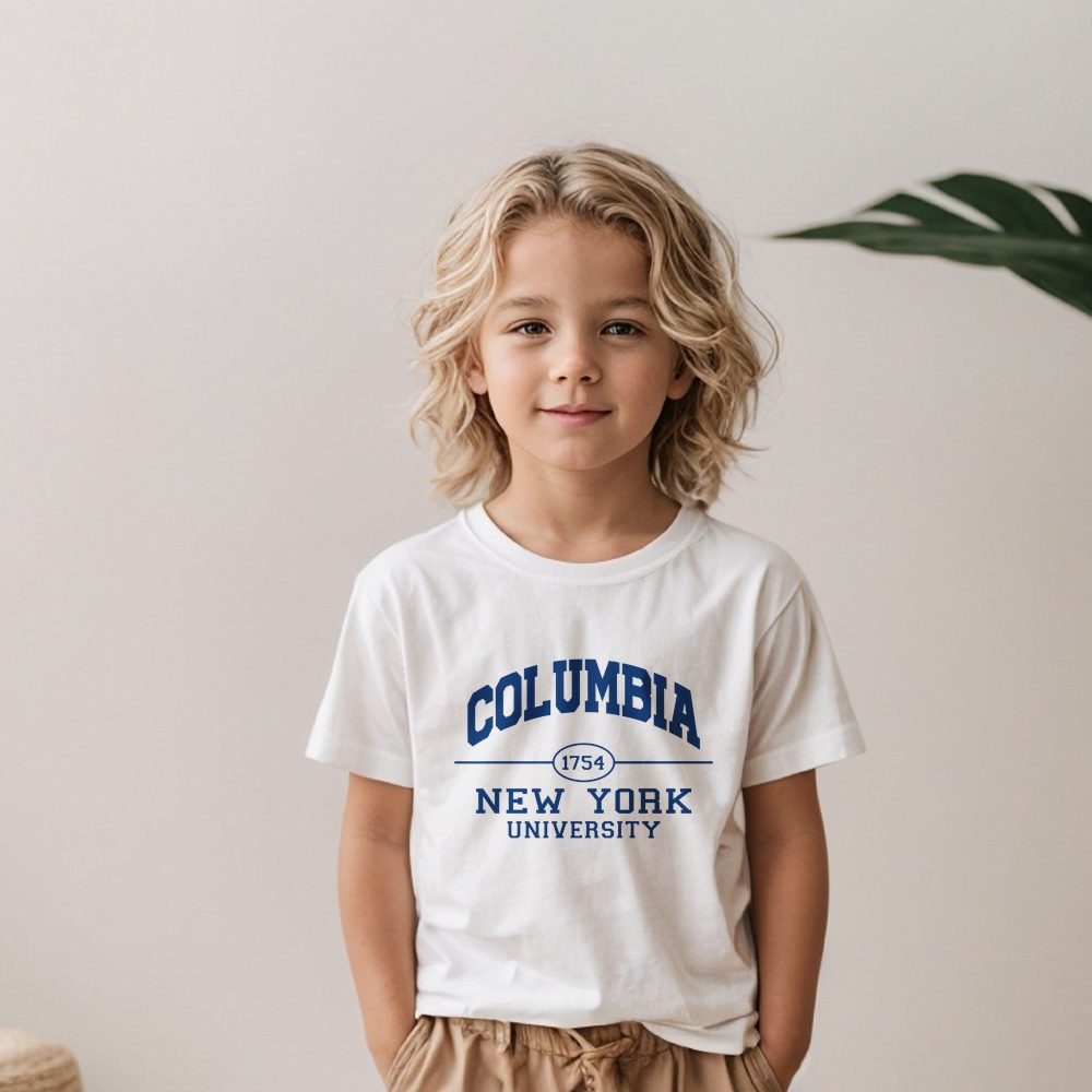 T-shirt Enfant Columbia avec un design de Columbia 1754 bleu navy