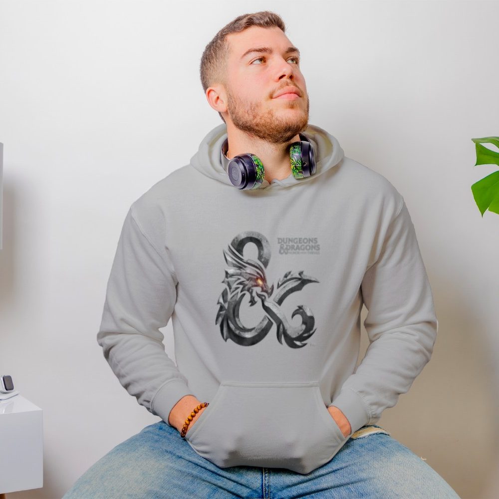 Sweat-shirt à capuche Homme Dungeons & Dragons avec un design de D&D Film Métal