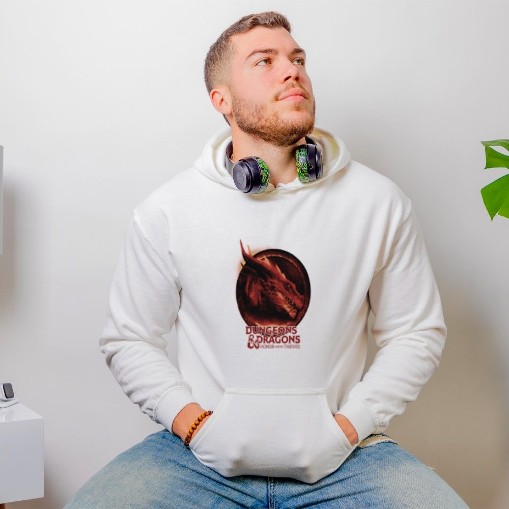 Sweat-shirt à capuche Homme Dungeons & Dragons avec un design de D&D Film Dragon
