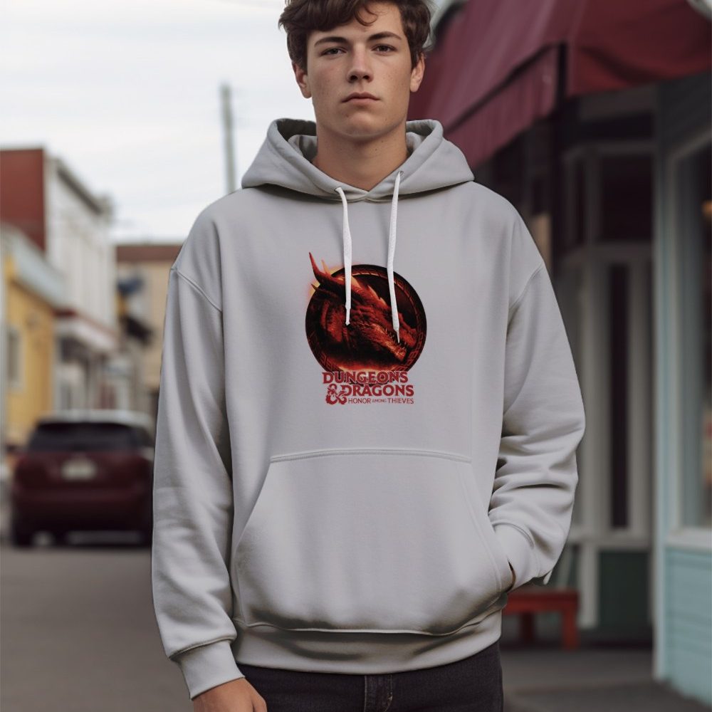 Sweat-shirt à capuche Homme Dungeons & Dragons avec un design de D&D Film Dragon