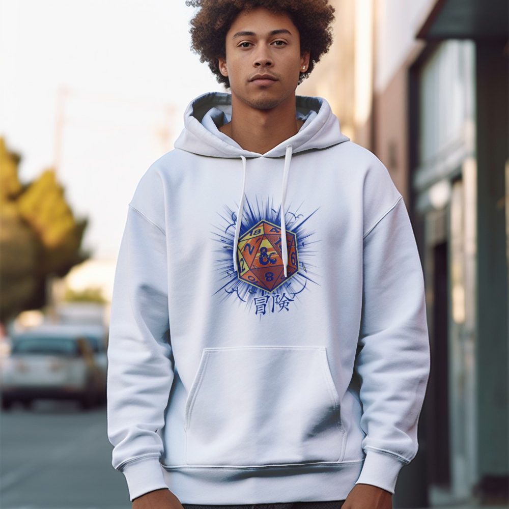 Sweat-shirt à capuche Homme Dungeons & Dragons avec un design de D&D Dés
