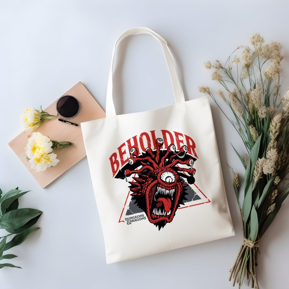 Tote bag coton bio Dungeons & Dragons avec un design de D&D Beholder