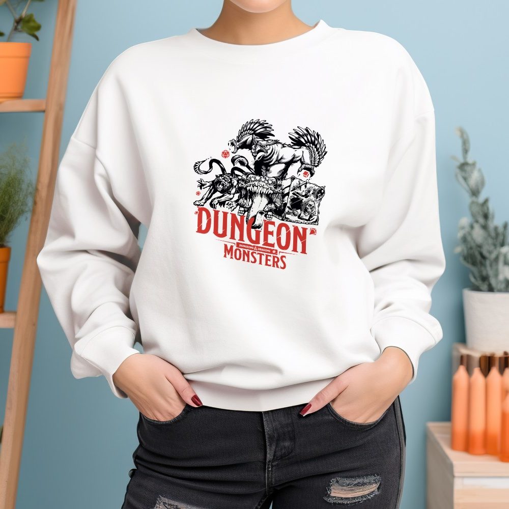 Sweat-shirt à capuche Femme Dungeons & Dragons avec un design de D&D Monsters