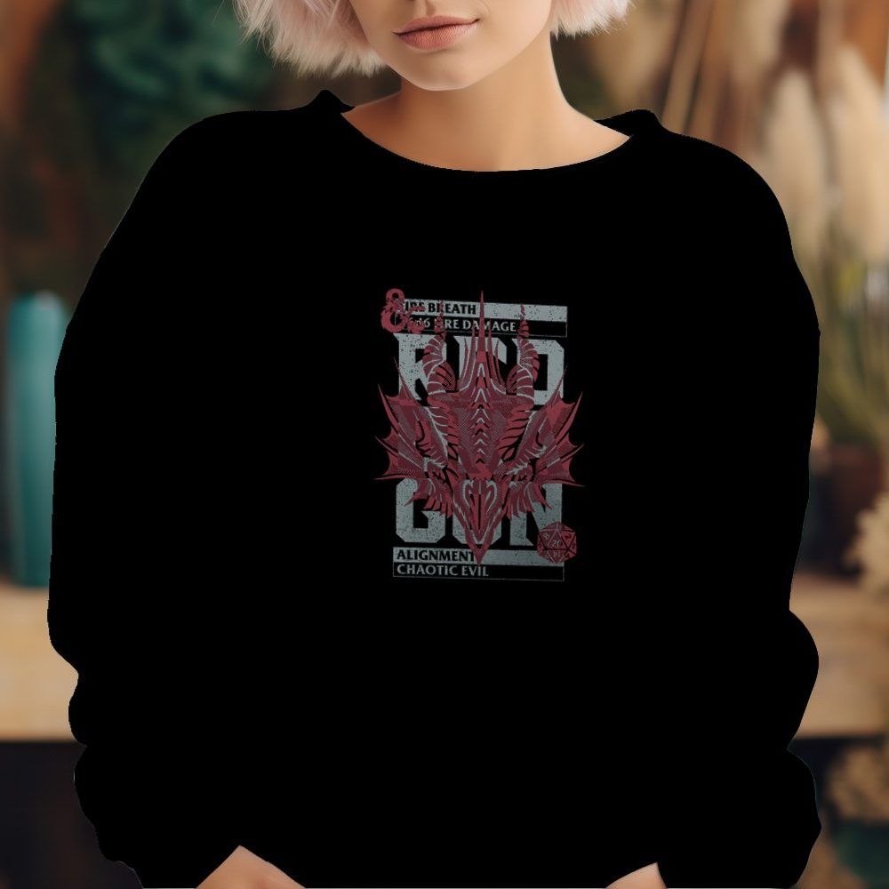 Sweat-shirt à capuche Femme Dungeons & Dragons avec un design de D&D Chaotic Evil