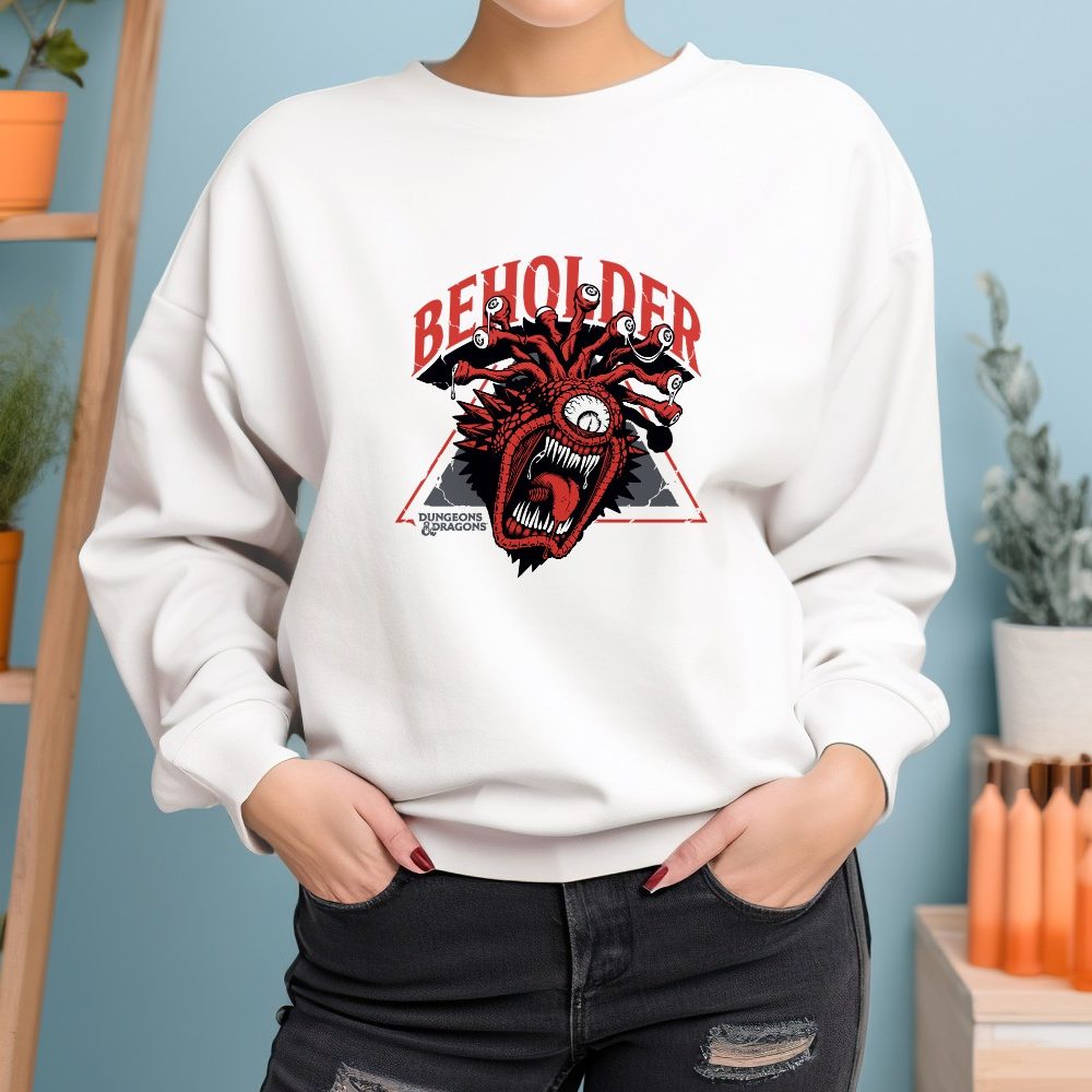 Sweat oversize coton bio Femme Dungeons & Dragons avec un design de D&D Beholder