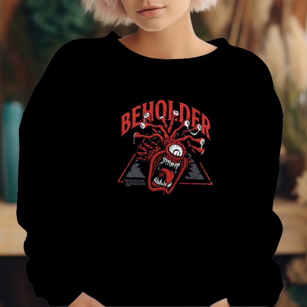 Sweat oversize coton bio Femme Dungeons & Dragons avec un design de D&D Beholder