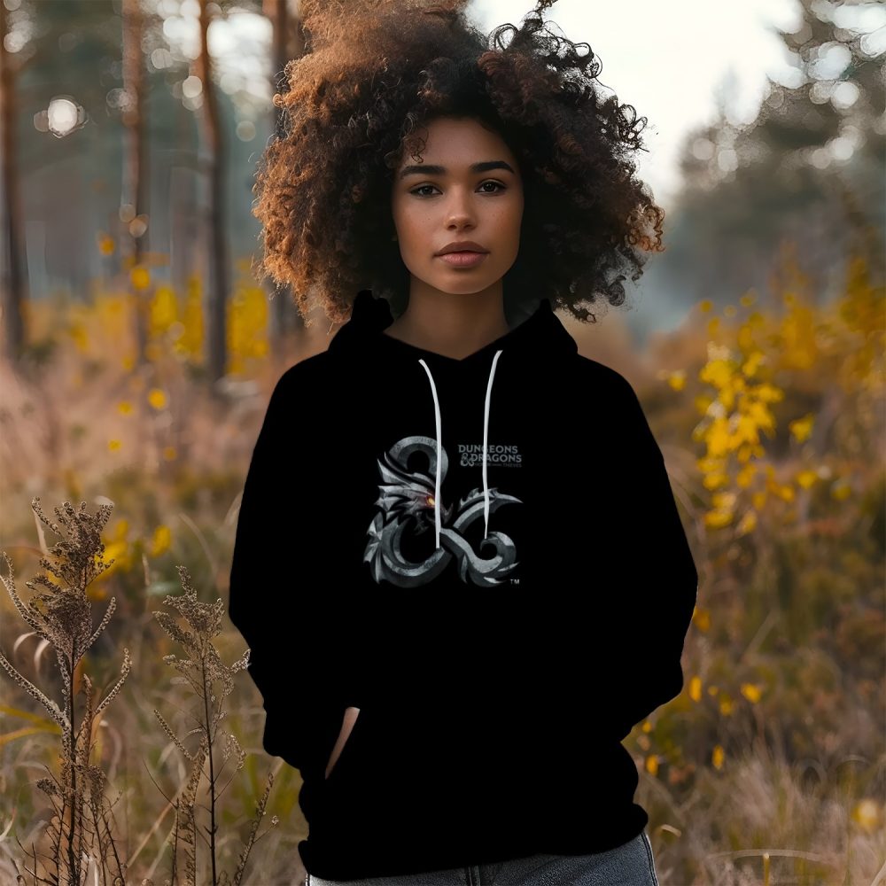 Sweat-shirt à capuche Femme Dungeons & Dragons avec un design de D&D Film Métal