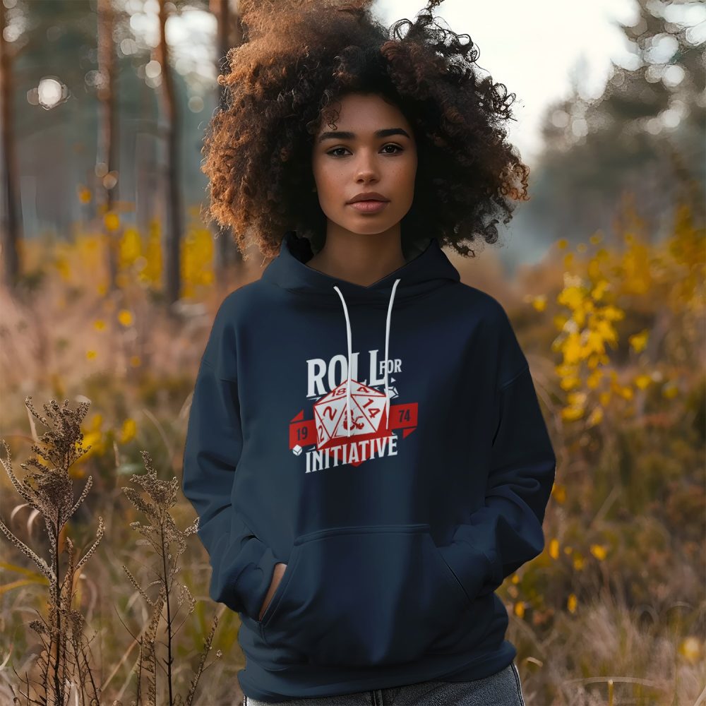 Sweat-shirt à capuche Femme Dungeons & Dragons avec un design de D&D Dé Roll For Initiative