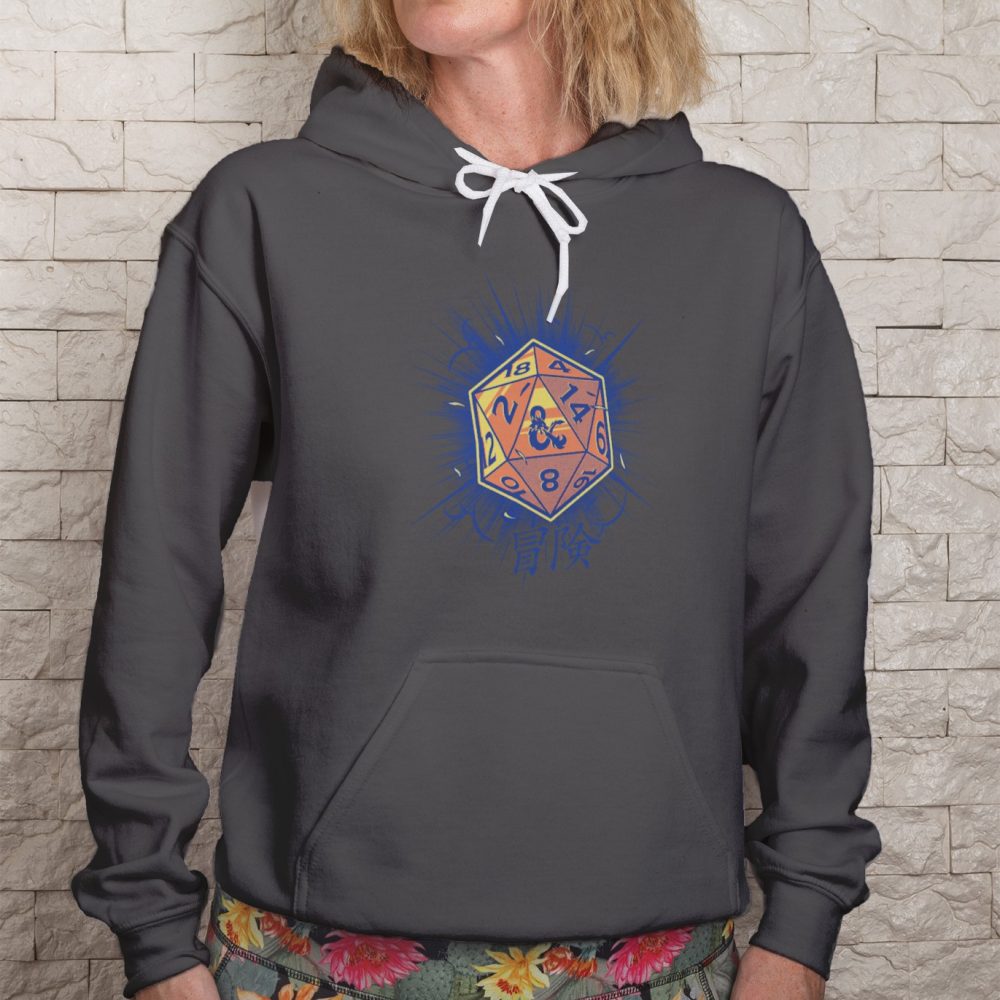 Sweat-shirt à capuche Femme Dungeons & Dragons avec un design de D&D Dés