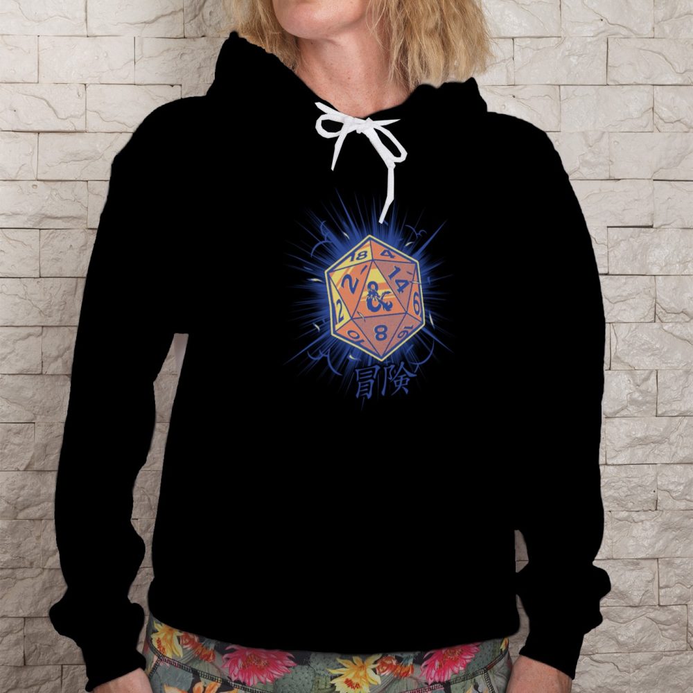 Sweat-shirt à capuche Femme Dungeons & Dragons avec un design de D&D Dés