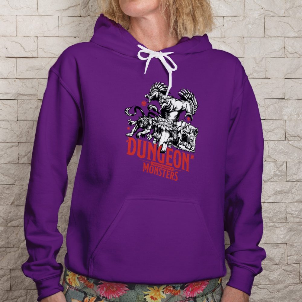 Sweat-shirt à capuche Femme Dungeons & Dragons avec un design de D&D Monsters