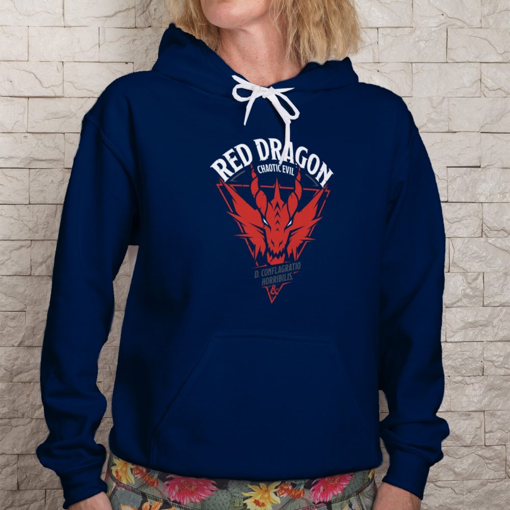 Sweat-shirt à capuche Femme Dungeons & Dragons avec un design de D&D Red Dragon