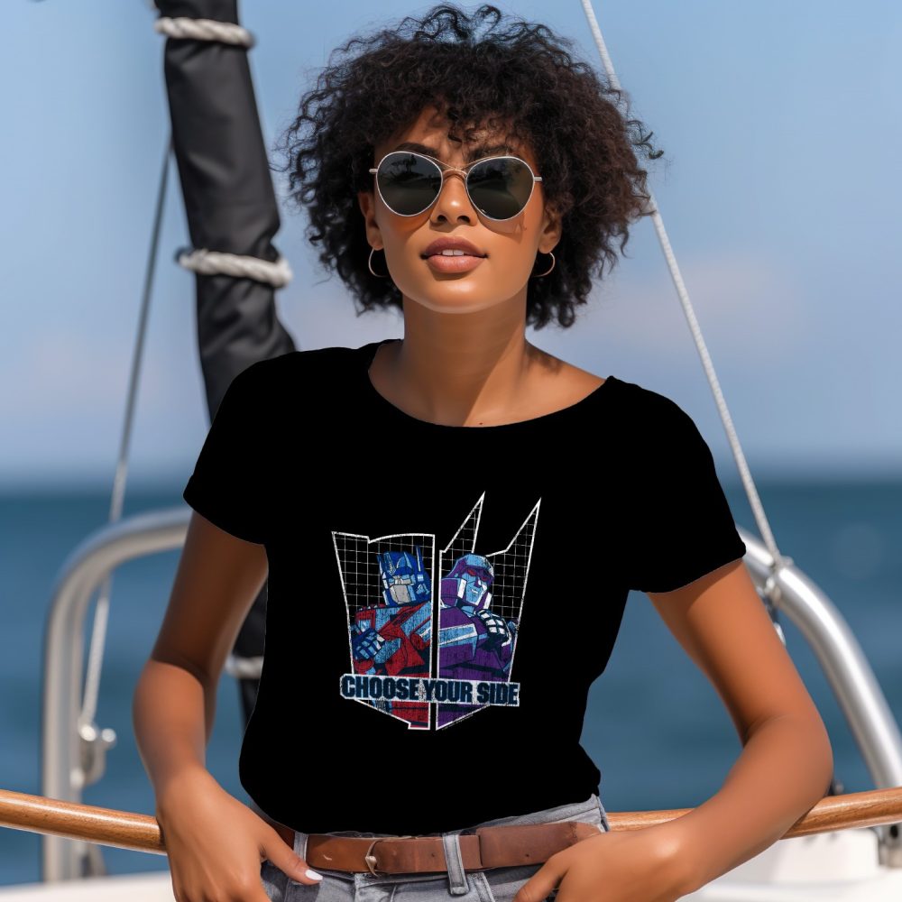 T-shirt Femme Transformers avec un design de Transformers Choose Your Side