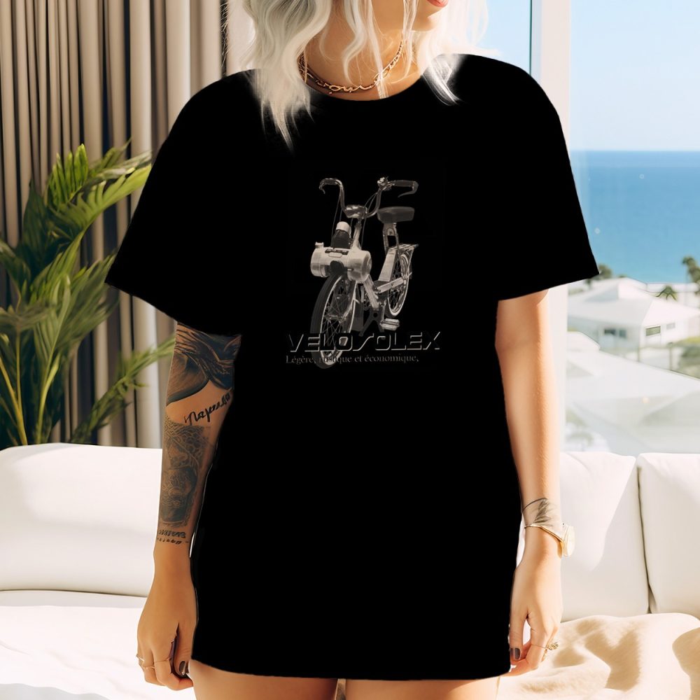 T-shirt oversize coton bio Femme Solex avec un design de Solex Vélo