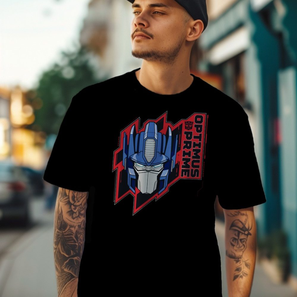 T-shirt Homme Transformers avec un design de Transformers Optimus Prime