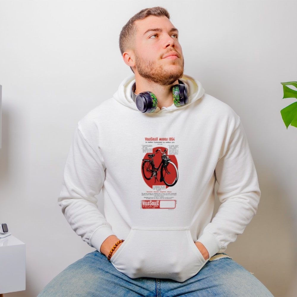Sweat-shirt à capuche Homme Solex avec un design de Solex Modèle 1954