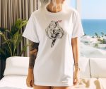 T-shirt oversize coton bio Femme Hatsune Miku avec un design de Hatsune Miku Vedette gris