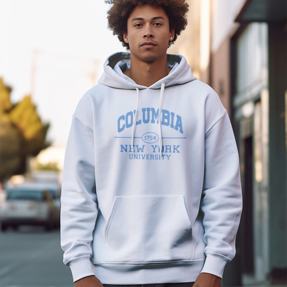 Sweat-shirt à capuche homme Columbia avec un design de Columbia 1754 bleu ciel