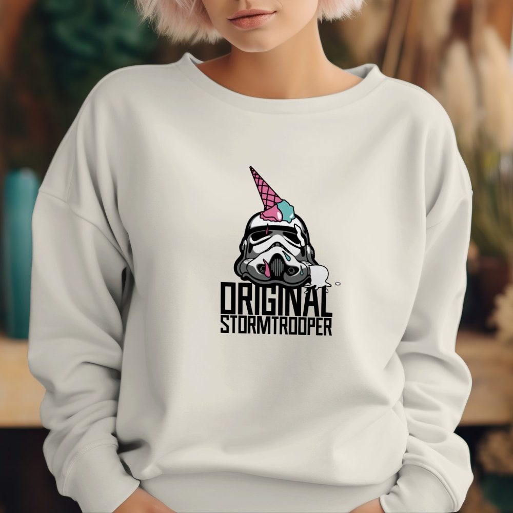 Sweat oversize coton bio Femme Original Stormtrooper avec un design de Original Stormtrooper Ice Cream