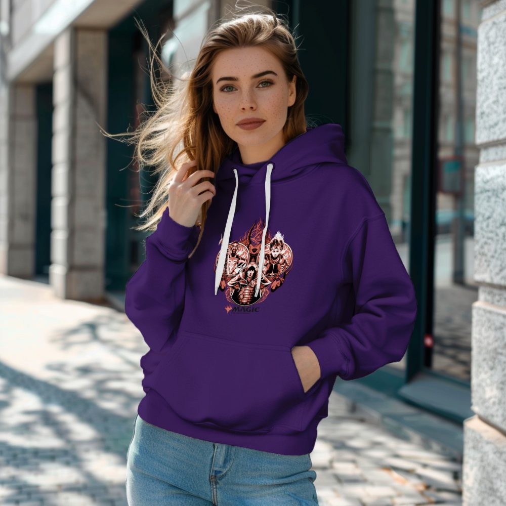 Sweat-shirt à capuche Femme Magic The Gathering avec un design de MTG Fire Group