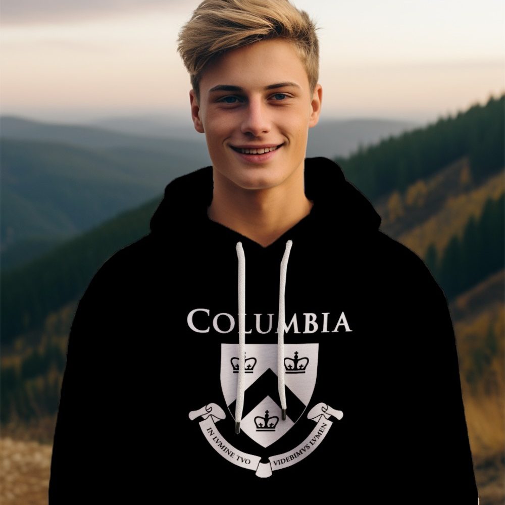 Sweat-shirt à capuche homme Columbia avec un design de Columbia Blason blanc