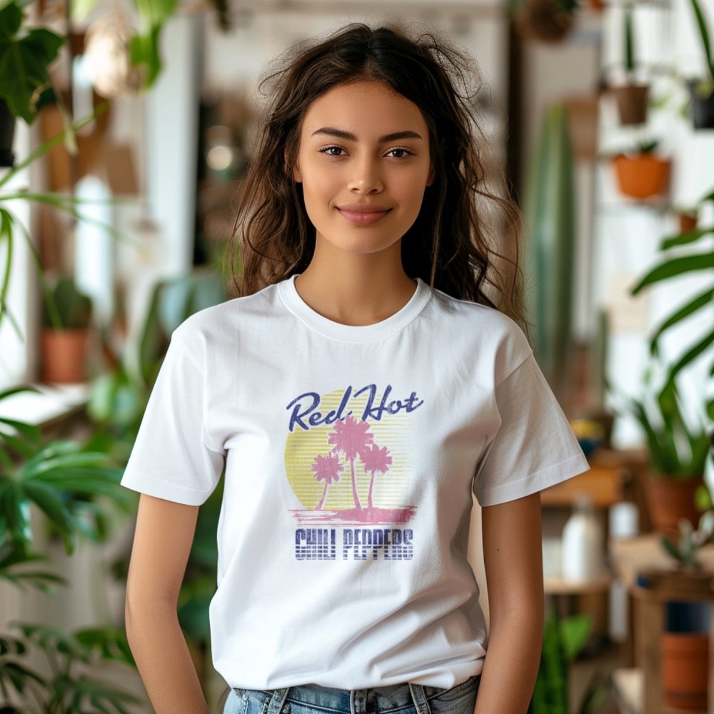 T-shirt femme RHCP avec un design de RHCP Sunset