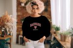 Sweat oversize coton bio Femme Harvard avec un design de Harvard Arc Écusson University blanc