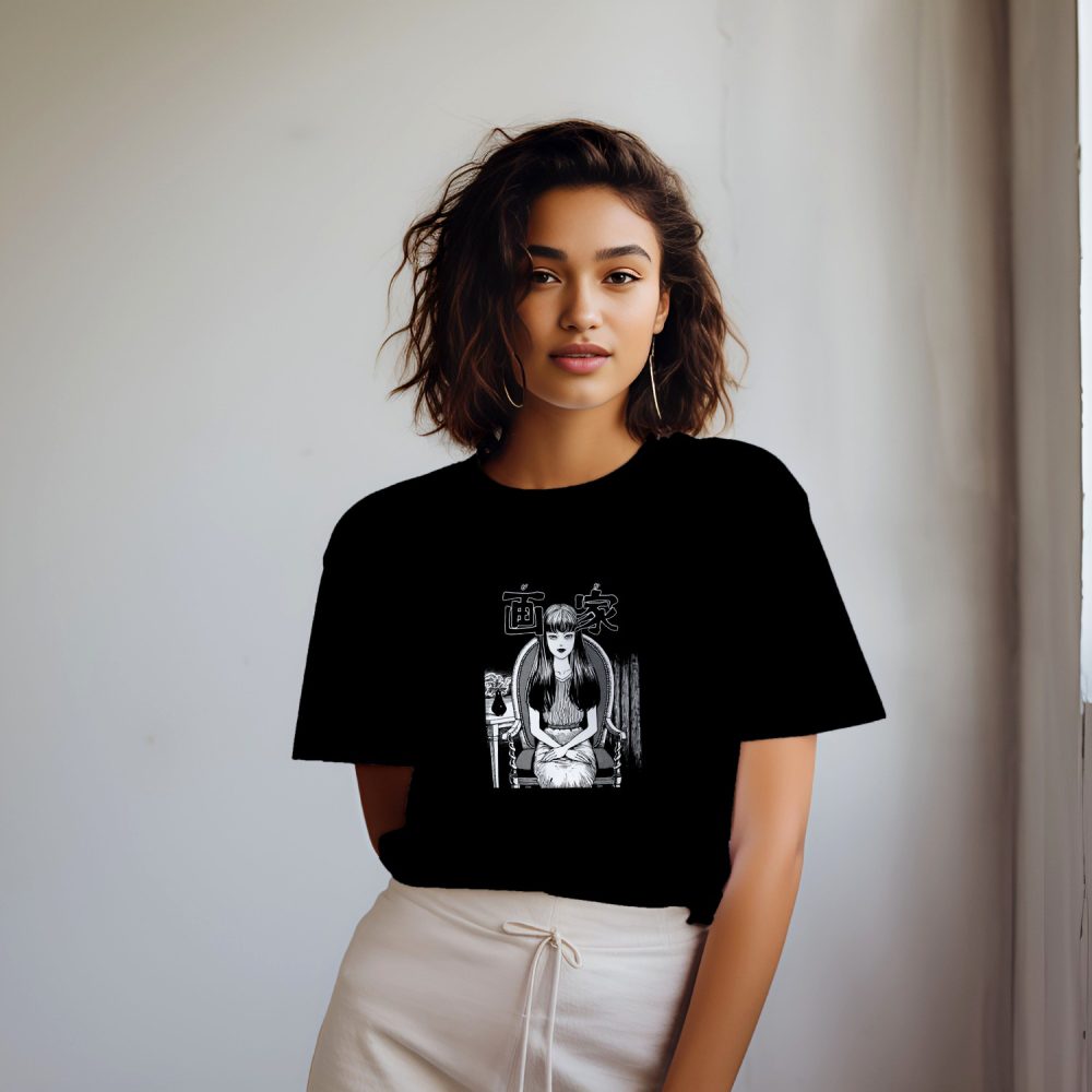 T-shirt oversize coton bio Femme Junji Ito Collection avec un design de Junji Ito Collection Woman