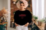Sweat oversize coton bio Femme Harvard avec un design de Harvard Écusson rouge