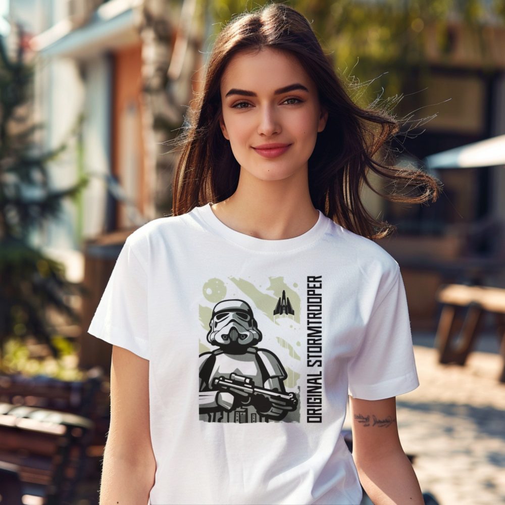 T-shirt Femme Original Stormtrooper avec un design de Original Stormtrooper Décollage