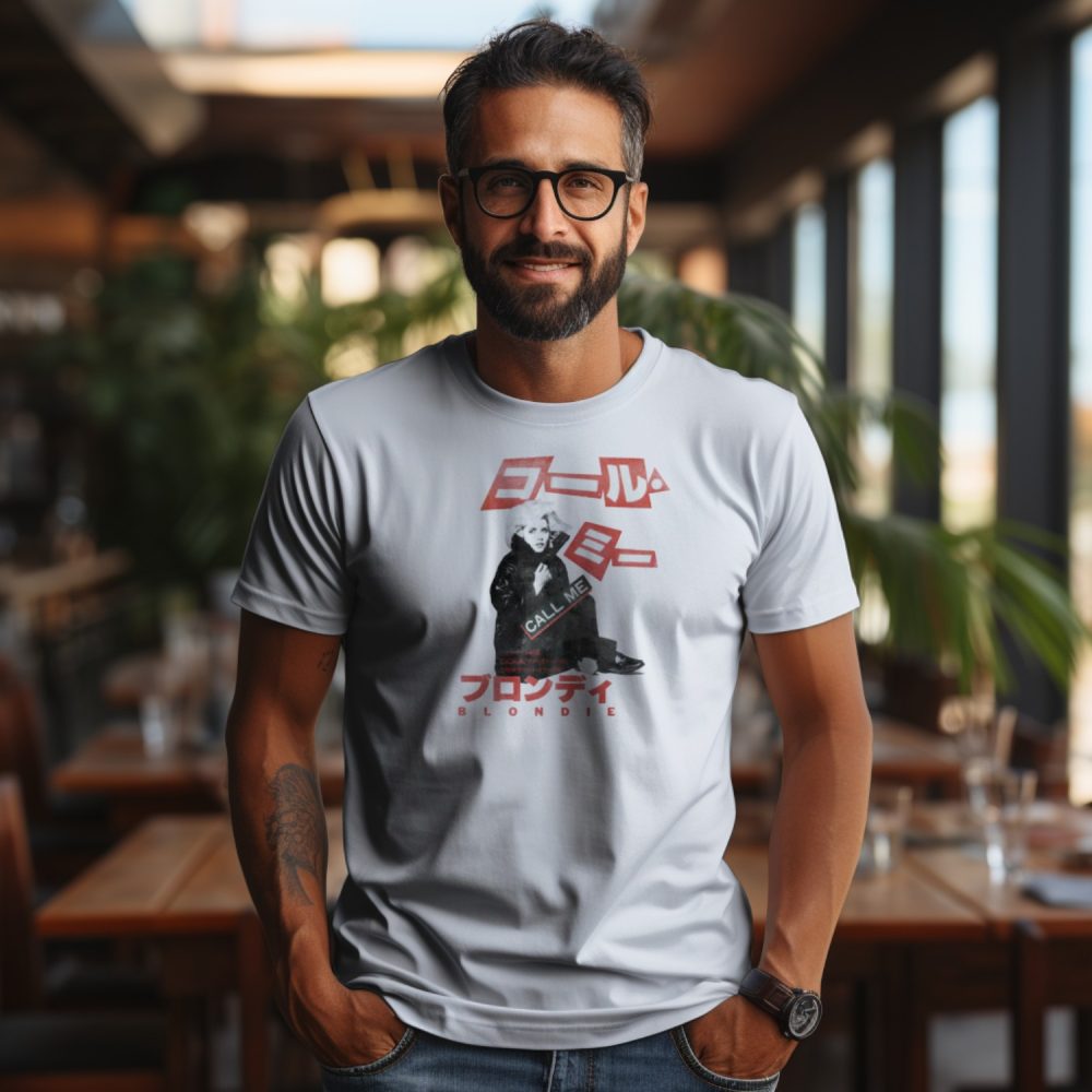 T-shirt Homme Blondie avec un design de Blondie Call Me Asian