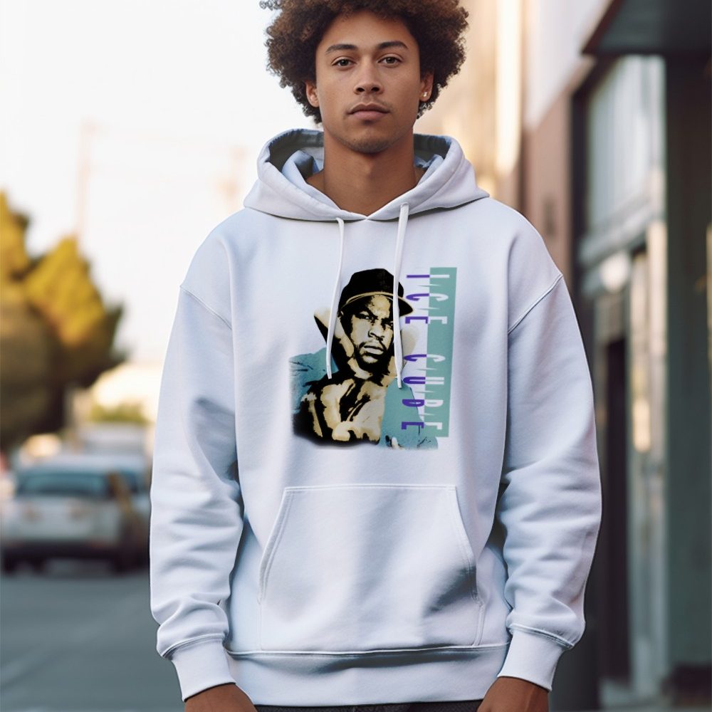 Sweat-shirt à capuche homme Ice Cube avec un design de Ice Cube Peace color