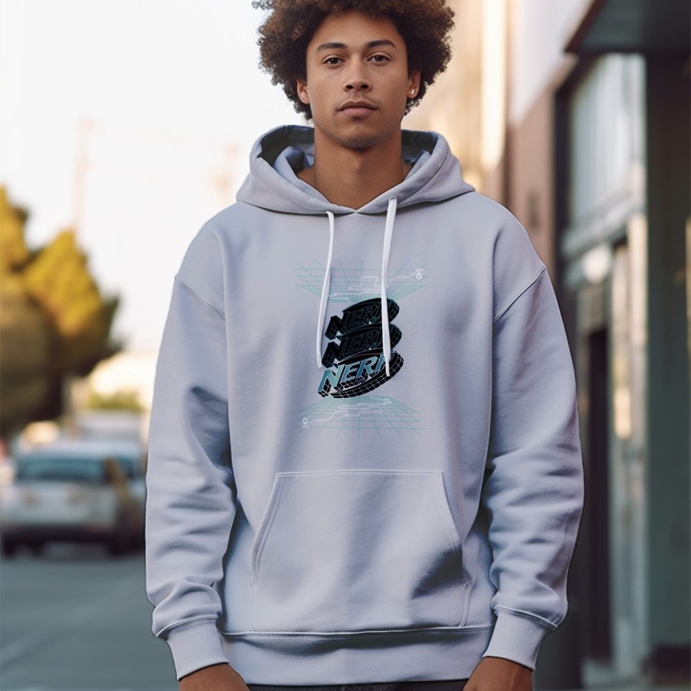 Sweat-shirt à capuche Homme Nerf avec un design de Nerf 3D