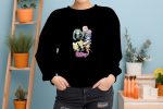 Sweat oversize coton bio Femme Hatsune Miku avec un design de Hatsune Miku Crew