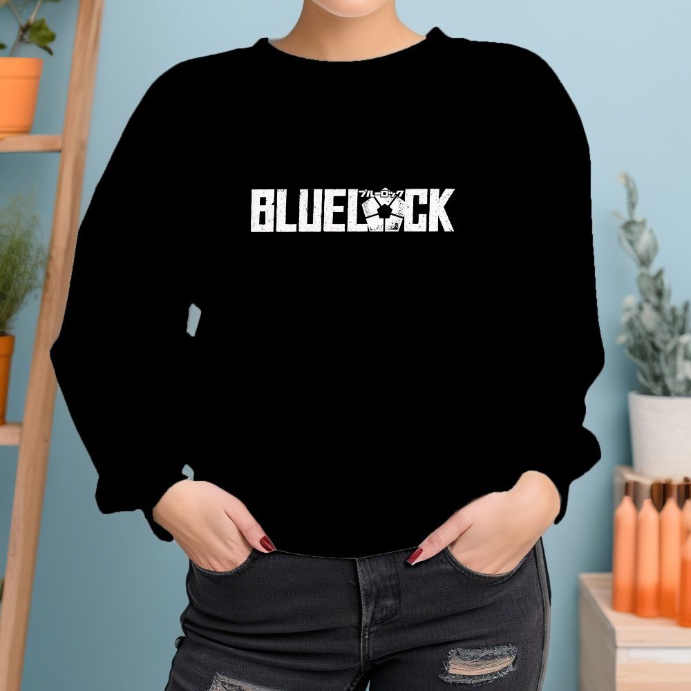 Sweat oversize coton bio Femme Bluelock avec un design de Bluelock blanc