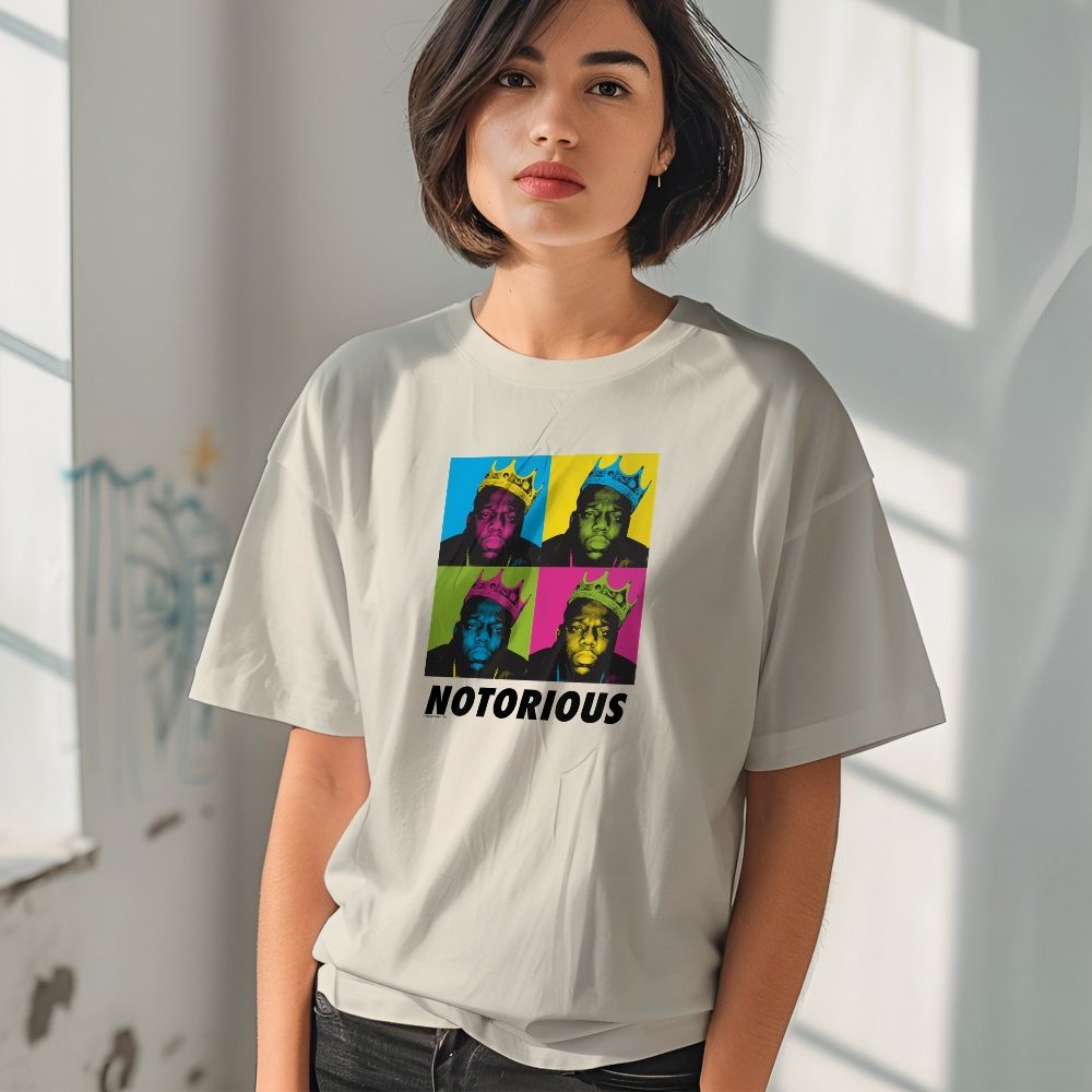 T-shirt bio oversize Femme The Notorious B.I.G. avec un design de The Notorious B.I.G. Couronne