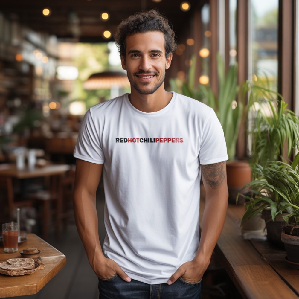 T-shirt Homme Red Hot Chili Peppers avec un design de RHCP Used Name