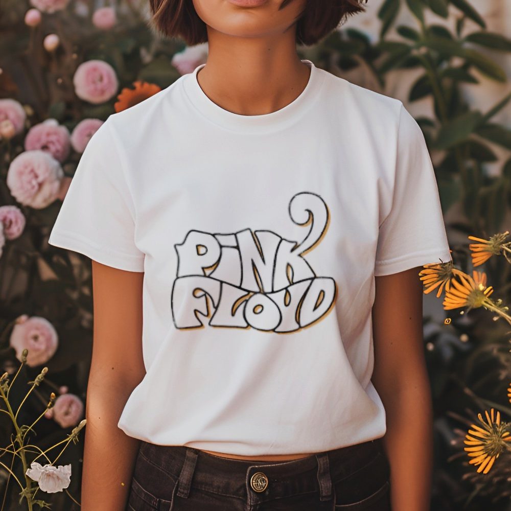 T-shirt femme Pink Floyd avec un design de Pink Floyd Wavy Used blanc jaune