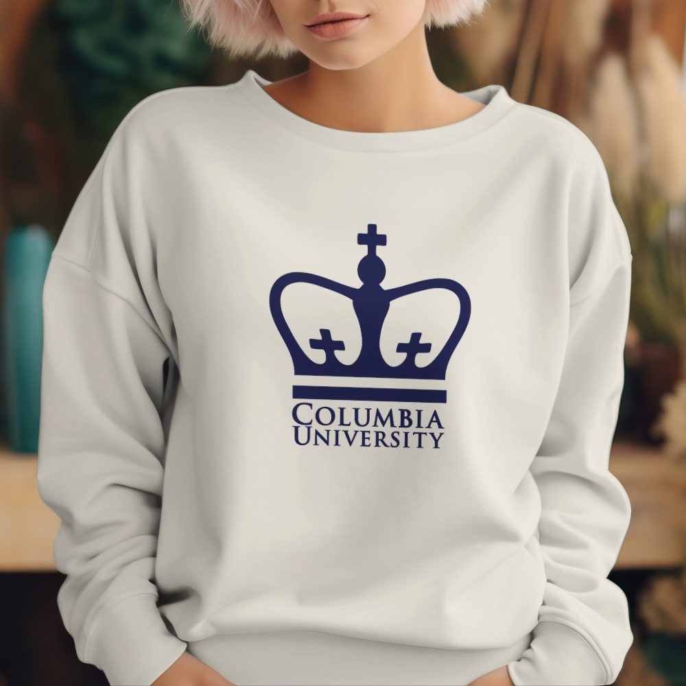 Sweat oversize coton bio femme Columbia avec un design de Columbia Crown bleu navy
