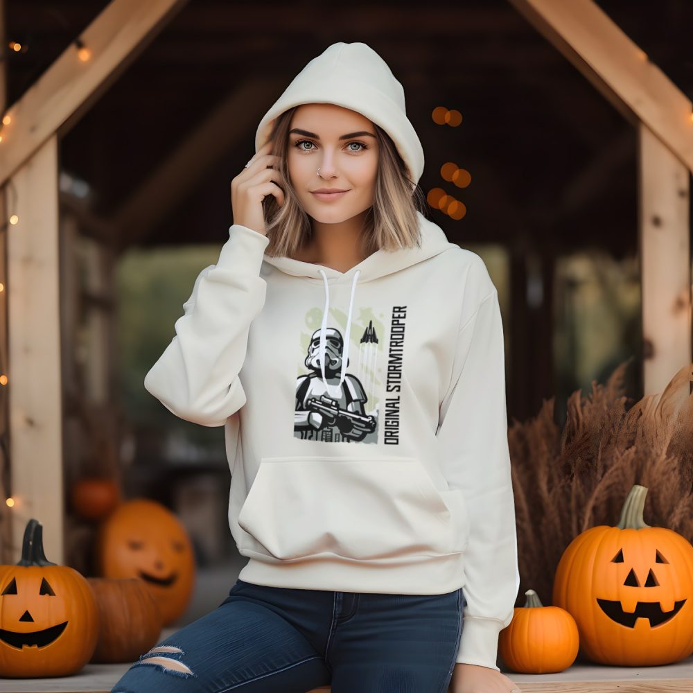 Sweat-shirt à capuche Femme Original Stormtrooper avec un design de Original Stormtrooper Décollage