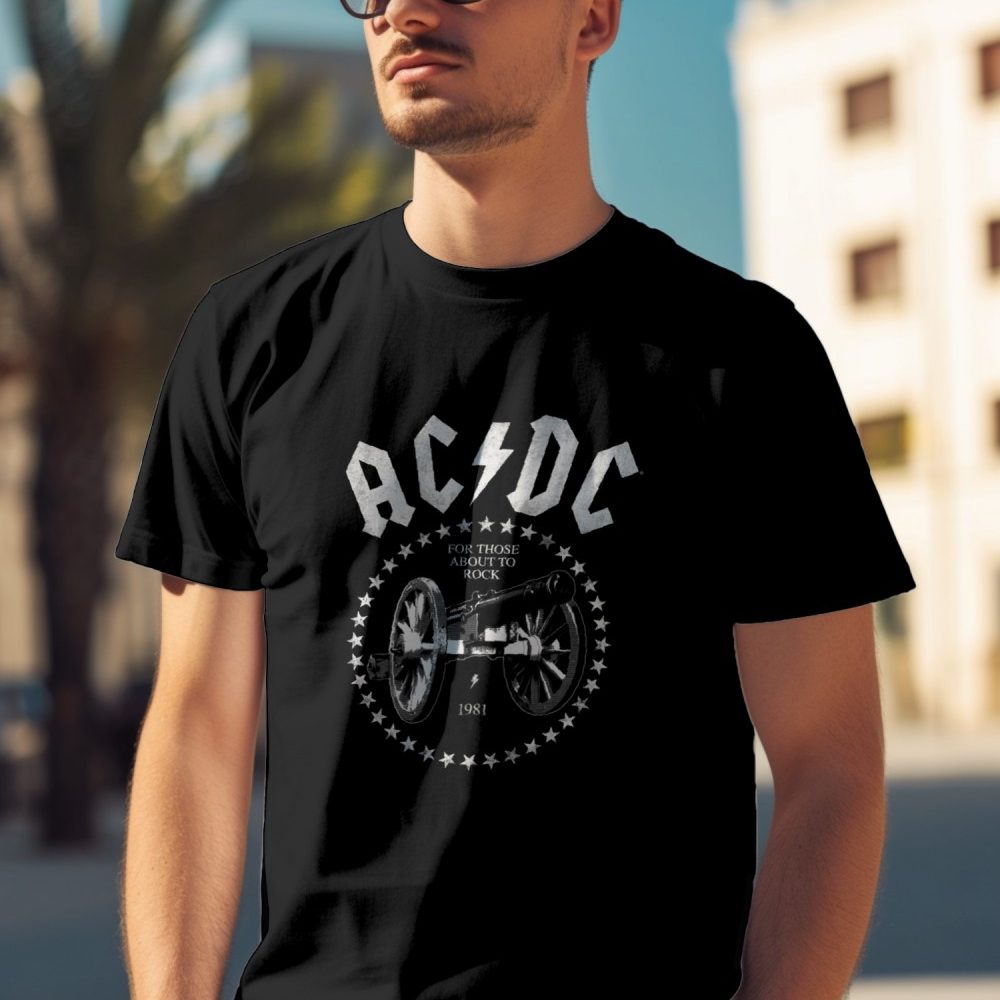 T-shirt Homme ACDC avec un design de ACDC Canon