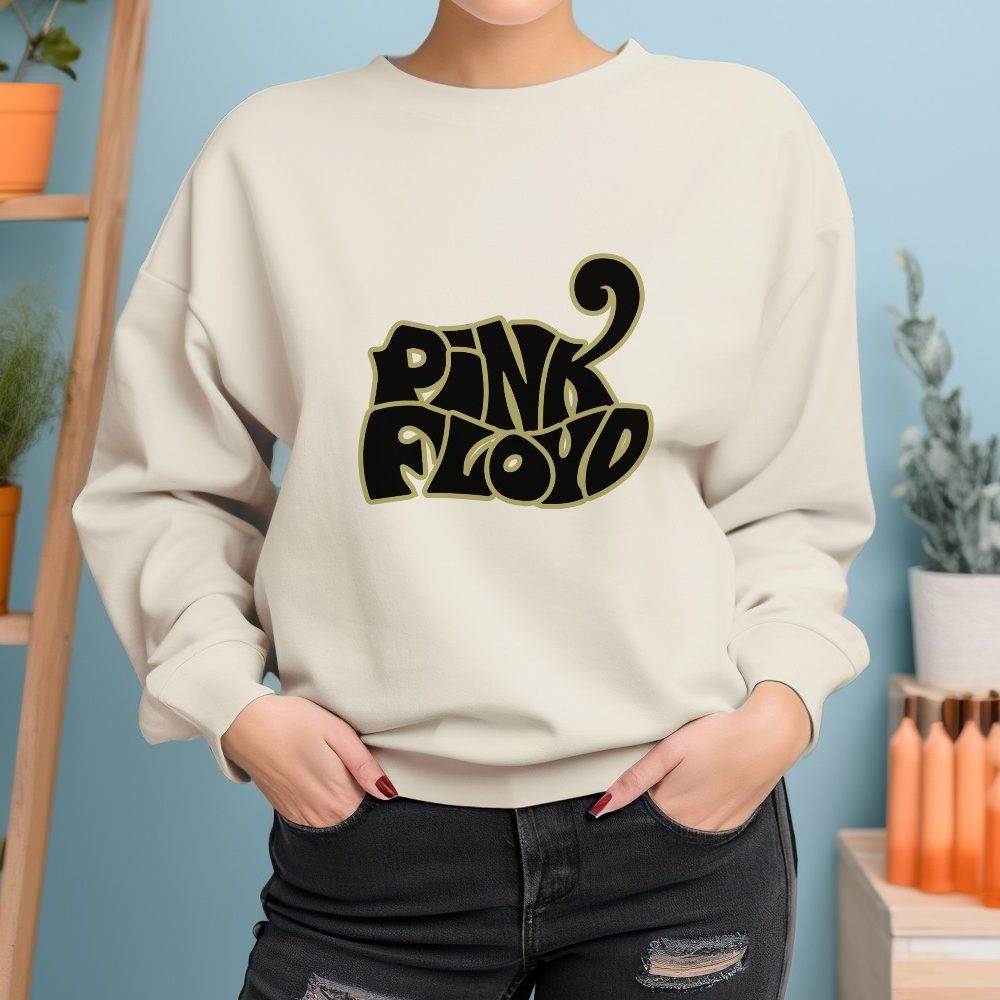 Sweat oversize coton bio Femme Pink Floyd avec un design de Pink Floyd