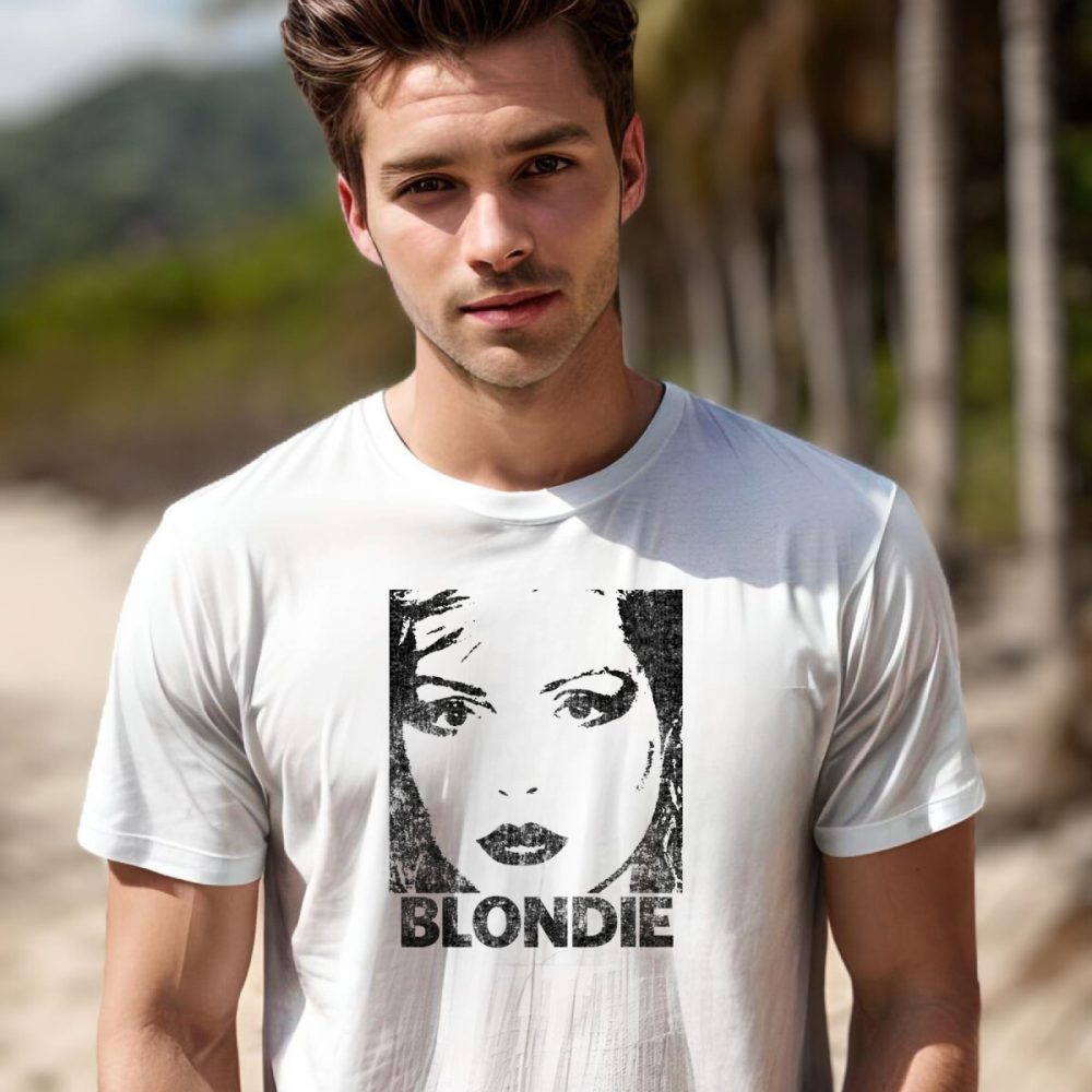 T-shirt Homme Blondie avec un design de Blondie noir