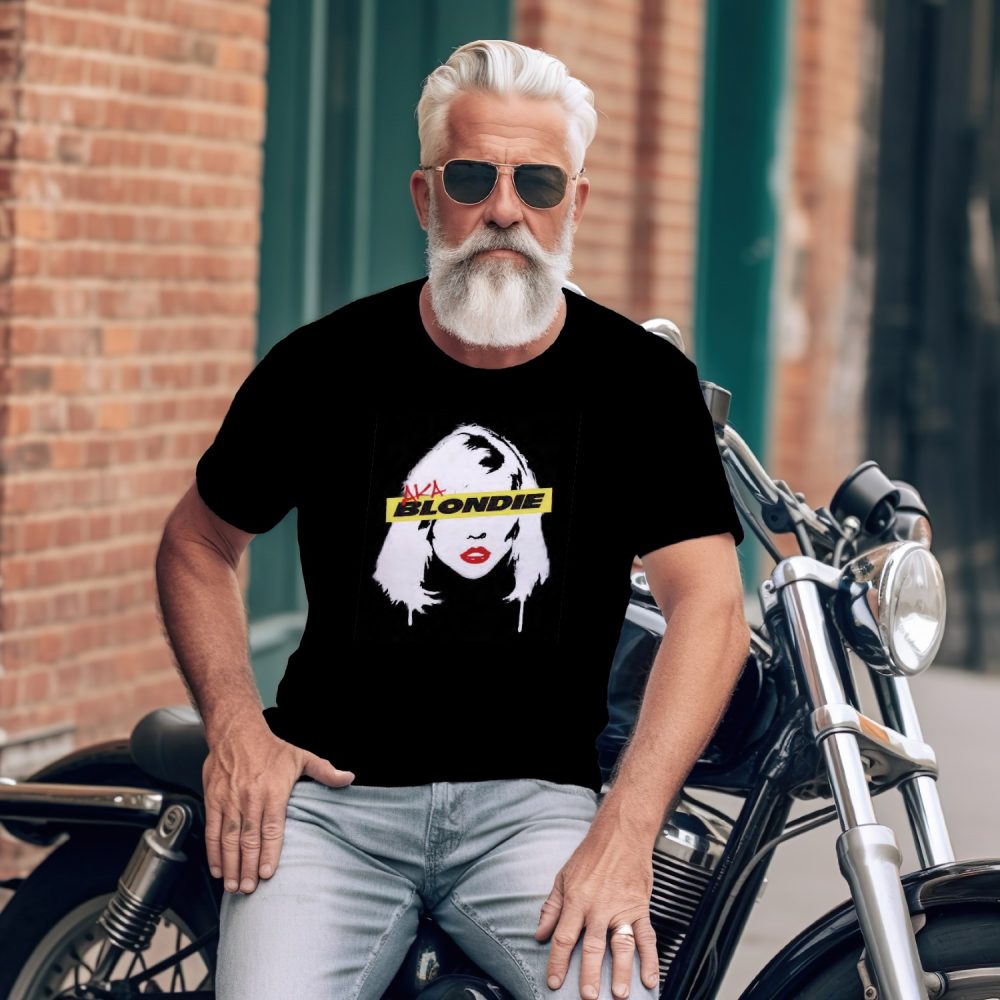 T-shirt Homme Blondie avec un design de Blondie Aka noir