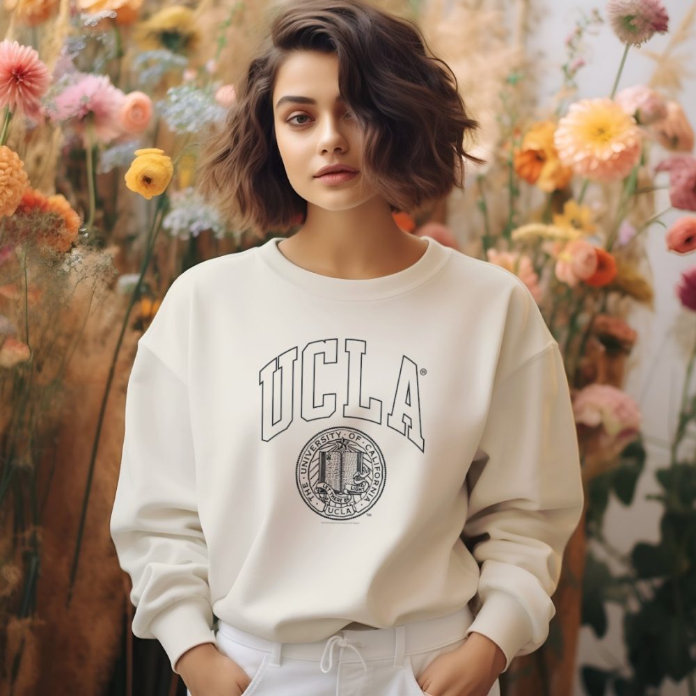 Sweat oversize coton bio Femme UCLA avec un design de UCLA Let There Be Light