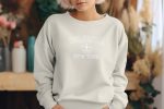 Sweat oversize coton bio femme Columbia avec un design de Columbia New York blanc