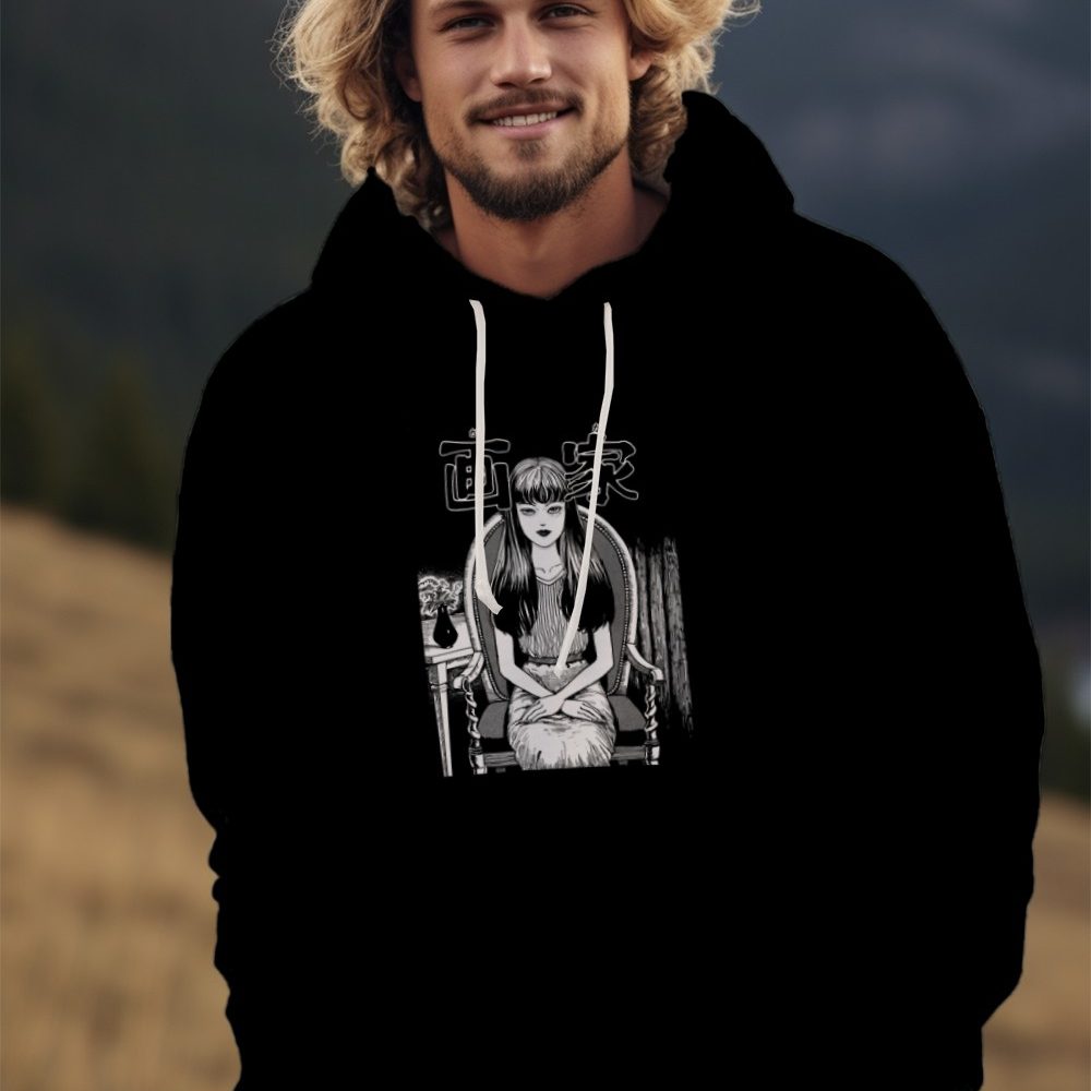 Sweat-shirt à capuche Homme Junji Ito Collection avec un design de Junji Ito Collection Woman